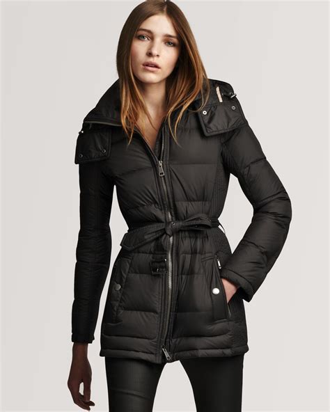 burberry down jacket black|Burberry brit winter down jacket.